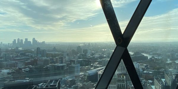 The London landscape view from The Gherkin